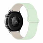 20mm Cloud Wood Grain Reverse Buckle Soft Magnetic Silicone Watch Band(Light Mint Starlight) - 1