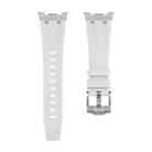 For Samsung Galaxy Watch8 / Watch8 Classic Silicone Watch Band(Silver White) - 3