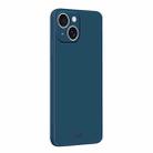 For iPhone 15 MOFI Caring Soft Shell Liquid Silicone Skin Feel Phone Case(Blue) - 1