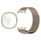 For Samsung Galaxy Watch8 44mm Full Coverage TPU Protective Cover Milanese Magnetic Metal Watch Band(Starlight) - 1