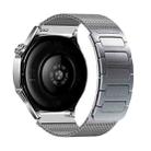 20mm Woven I-Shaped Metal Stainless Steel Magnetic Watch Band(Silver) - 1