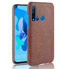 Shockproof Crocodile Texture PC + PU Case for Huawei P20 lite 2019 / Huawei nova 5i(Brown) - 1