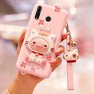 Cartoon All-inclusive Anti-drop Silicone Cover for Huawei Nova4(Pink) - 1