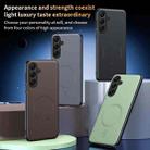 For Samsung Galaxy S23 FE 5G Plain Leather MagSafe Shockproof Phone Case(Green) - 2