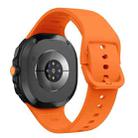 For Samsung Galaxy Watch8 / Watch8 Classic Flat Solid Color Silicone Watch Band(Orange) - 2