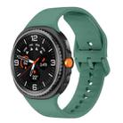 For Samsung Galaxy Watch8 / Watch8 Classic Flat Solid Color Silicone Watch Band(Cactus) - 1