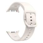 For Samsung Galaxy Watch8 / Watch8 Classic Flat Solid Color Silicone Watch Band(Starlight) - 3