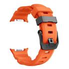 For Samsung Galaxy Watch8 / Watch8 Classic Black Buckle Sports Silicone Watch Band(Orange) - 3