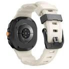 For Samsung Galaxy Watch8 / Watch8 Classic Black Buckle Sports Silicone Watch Band(Starlight) - 2