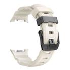 For Samsung Galaxy Watch8 / Watch8 Classic Black Buckle Sports Silicone Watch Band(Starlight) - 3