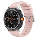 For Samsung Galaxy Watch8 / Watch8 Classic Silicone Hybrid Leather Skin Watch Band(Pink) - 1