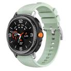 For Samsung Galaxy Watch8 / Watch8 Classic Silicone Hybrid Leather Skin Watch Band(Mint Green) - 1