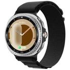 For Samsung Galaxy Watch8 / Watch8 Classic Alpine Loop Nylon Watch Band(Black) - 1