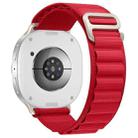 For Samsung Galaxy Watch8 / Watch8 Classic Alpine Loop Nylon Watch Band(Red) - 2