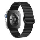 For Huawei Watch Fit 4 / Fit 4 Pro / Fit 3 Wave Magnetic Silicone Watch Band(Black) - 2