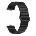 For Huawei Watch Fit 4 / Fit 4 Pro / Fit 3 Wave Magnetic Silicone Watch Band(Black) - 3