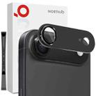 For iPhone Air NORTHJO Matte Camera Lens Metal Protector Tempered Glass Rear Lens Film(Black) - 1