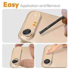 For iPhone 17 Air NORTHJO Matte Camera Lens Metal Protector Tempered Glass Rear Lens Film(Gold) - 3