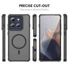 For Motorola Edge 60 Pro ENKAY Hat-Prince MagSafe Matte Translucent Shockproof Phone Case with Soft Hydrogel Film(Blue) - 2