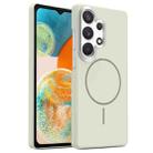 For Samsung Galaxy A23 4G / 5G Gold Armor PC Thin Circle MagSafe Shockproof Phone Case(Titanium Gray) - 1