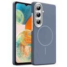 For Samsung Galaxy A24 4G Gold Armor PC Thin Circle MagSafe Shockproof Phone Case(Carbon Grey) - 1