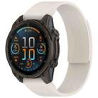 For Garmin 26mm Vertical Striped Magnetic Silicone Quick Release Watch Band(Starlight) - 1