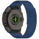 For Garmin 22mm Vertical Striped Magnetic Silicone Quick Release Watch Band(Dark Blue) - 2