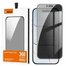 For iPhone Air Kalebol High-Aluminum Screen-Printed Full-Coverage Anti-Fingerprint Black-Border Privacy Tempered Glass Film - 2