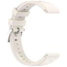 18mm Ice Crystal Texture Press Button Quick Release Silicone Watch Band(Starlight) - 2
