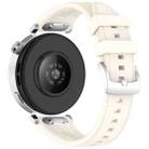 18mm Ice Crystal Texture Press Button Quick Release Silicone Watch Band(Starlight) - 3