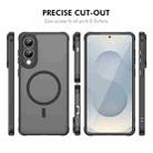 For Samsung Galaxy S25 Edge 5G ENKAY Hat-Prince MagSafe Matte Translucent Shockproof Phone Case with 0.18mm High Aluminum-silicon Glass Film(Black) - 2