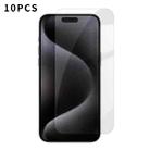 For iPhone 15 Pro Kalebol 10pcs High-Aluminum Semi-Screen Anti-Fingerprint HD Tempered Glass Film - 1