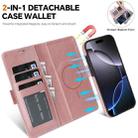 For iPhone Air Kalebol Strong Magnetic MagSafe Ring 2 In 1 Split Leather Phone Case(Rose Gold) - 2
