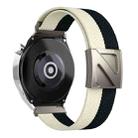 22mm Z-Shaped Magnetic Clasp Two Color Nylon Watch Band(Starlight Gray) - 1
