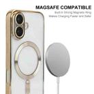 For iPhone 16 Plus ENKAY Hat-Prince Magsafe Electroplated TPU Clear Shockproof Phone Case(Blue) - 2