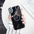 For iPhone X / XS Glossy Marble Folding Bracket Anti-drop TPU Case(Z32) - 1