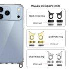 For iPhone 17 Pro Max Kalebol Minimalist High Transparency Multi Color Lanyard Hole Phone Case(Black) - 5