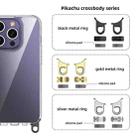 For iPhone 15 Pro Kalebol Minimalist High Transparency Multi Color Lanyard Hole Phone Case(Black) - 5