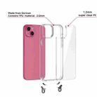 For iPhone 15 Plus Kalebol Minimalist High Transparency Multi Color Lanyard Hole Phone Case(Transparent) - 7