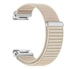 For Garmin 22mm Woven Nylon Hook And Loop Fastener Metal Interface Watch Band(Starlight) - 2