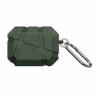 For AirPods Pro 3 Textured Solid Color TPU Earphonee Cover(Army Green) - 1