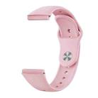 For Huawei Watch GT 6 Pro Reverse Buckle Solid Color Silicone Watch Band(Pink) - 2
