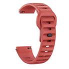 For Huawei Watch GT 6 Pro Reverse Buckle Grained Sports Silicone Watch Band(Red) - 3