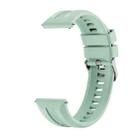 For Huawei Watch GT 6 46mm Silver Buckle Groove Silicone Quick Release Watch Band(Green) - 2