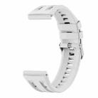 For Huawei Watch GT 6 Pro Seamless Connection Solid Color Silicone Watch Band(White) - 2
