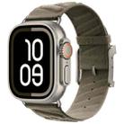 For Apple Watch 42mm / 41mm / 40mm / 38mm Style H Twill Nylon Watch Band(Titanium Grey) - 1