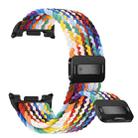 For Samsung Galaxy Watch8 / Watch8 Classic Magnetic Snap Elastic Nylon Braided Watch Band(Rainbow) - 1