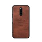 PINWUYO Shockproof Waterproof Full Coverage TPU + PU Cloth+Anti-shock Cotton Protective Case  for Sony Xperia 1 / Xperia XZ4(Brown) - 1