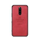 PINWUYO Shockproof Waterproof Full Coverage TPU + PU Cloth+Anti-shock Cotton Protective Case  for Sony Xperia 1 / Xperia XZ4(Red) - 1