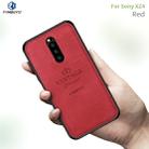 PINWUYO Shockproof Waterproof Full Coverage TPU + PU Cloth+Anti-shock Cotton Protective Case  for Sony Xperia 1 / Xperia XZ4(Red) - 2
